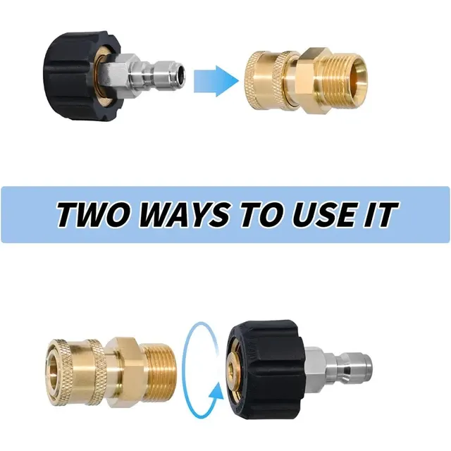 Pressure Washer Adapter Set with Quick Connector 3