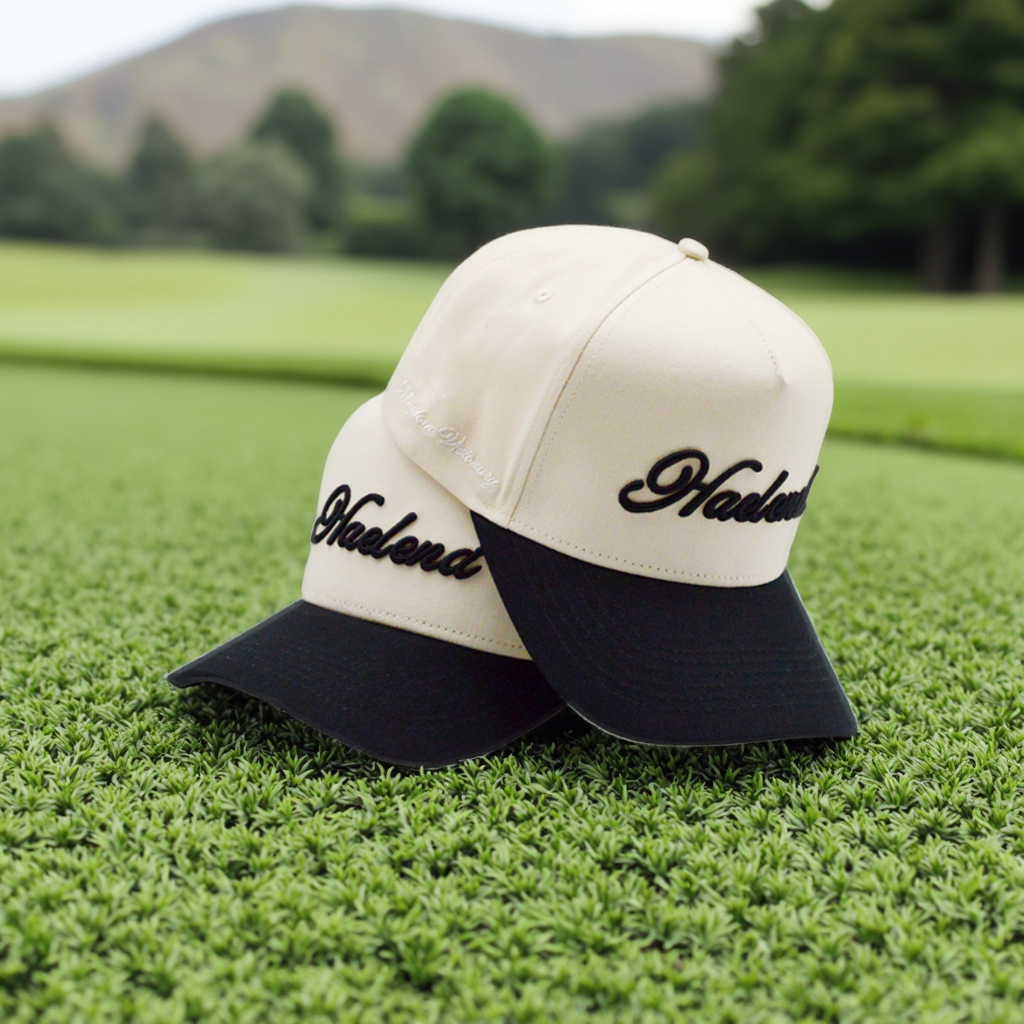 Schlichte Schwarze 5-Panel Basecap