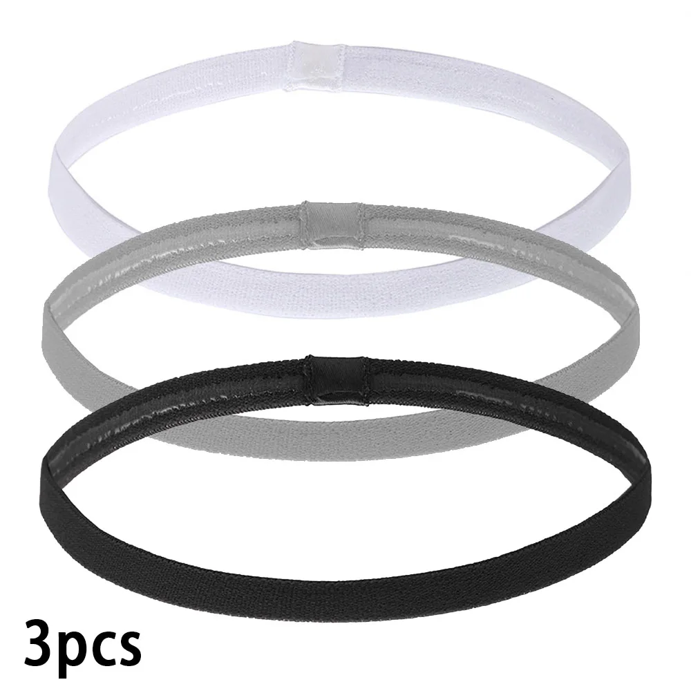 3-Pack Elastic Sweatbands for Running