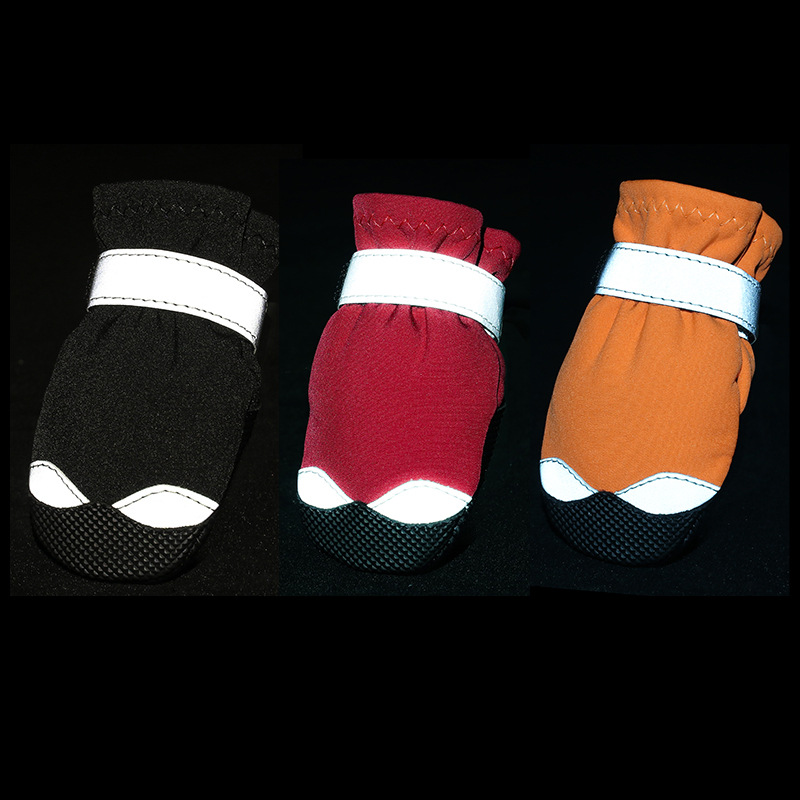 Winter Dog Shoes Reflective Warm Pet Boots Waterproof
