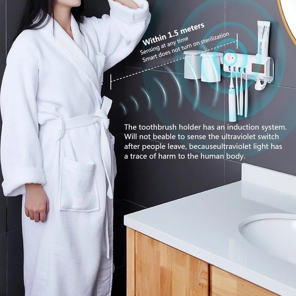Solar Toothbrush Holder with Toothpaste Dispenser 3