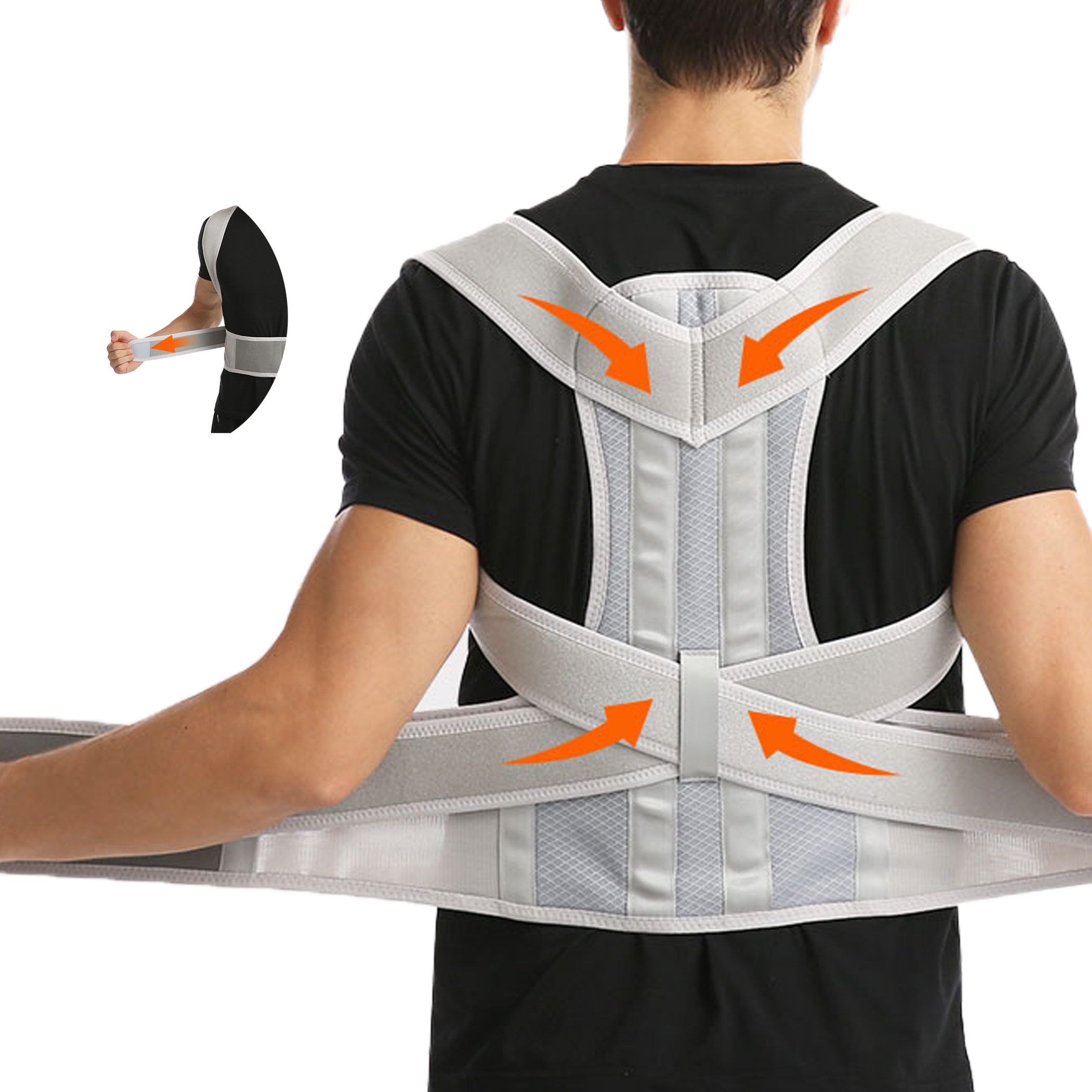 Corrector De Postura Back Straightener Strap Support Poster 2