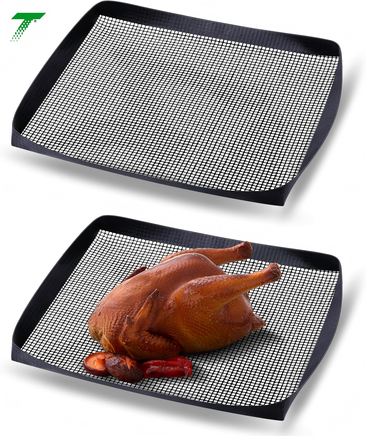 Non-Stick PTFE Mesh Air Fryer Basket Replacement