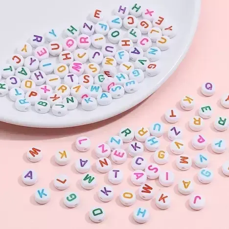 Acrylic Alphabet Beads 4