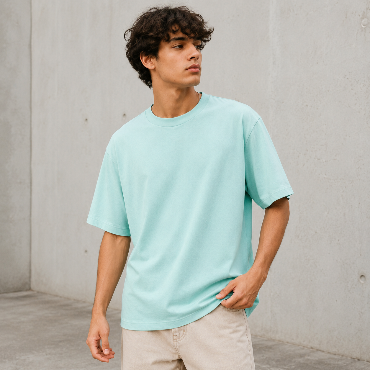 Heavyweight 100% Cotton Tshirt Soild Unisex T Shirt 2