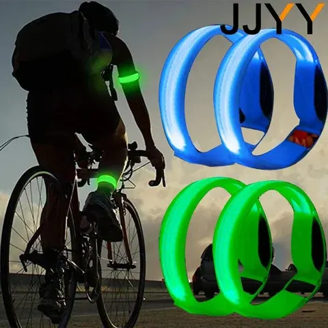 Outdoor-Sport Nachtlauf-Armband LED-Licht USB Wiederaufladbar Batteriebetrieben Sicherheitsgurt Arm-Bein