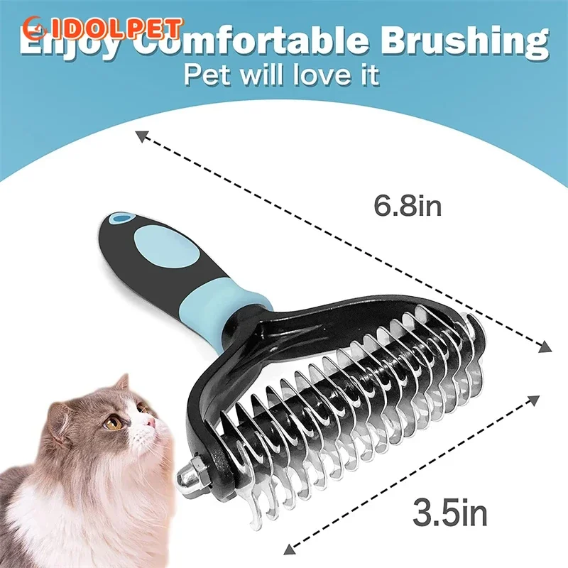 Double-Sided Undercoat Brush for Pets