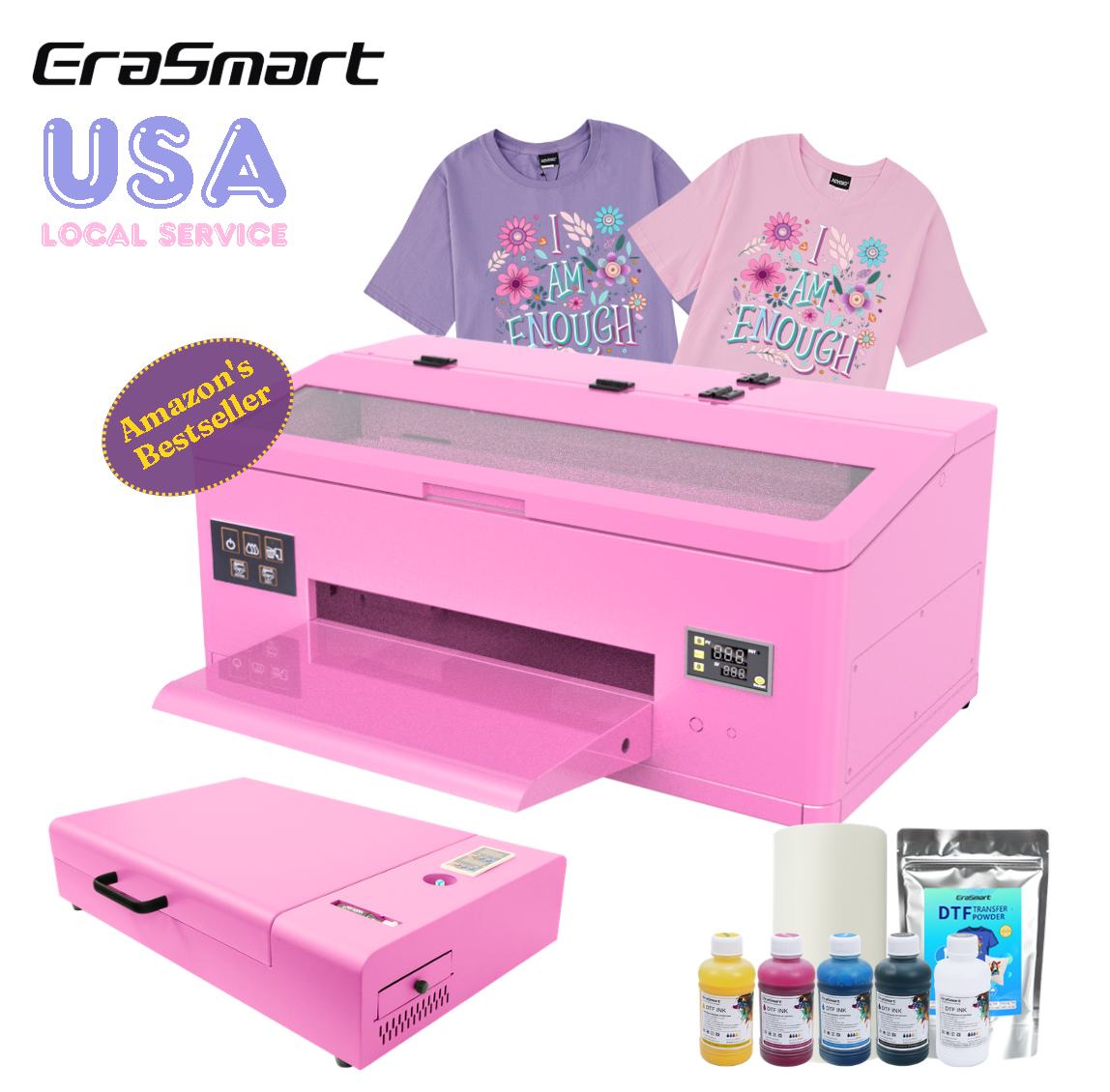 Pink 33cm A3 DTF Printer for Small Business
