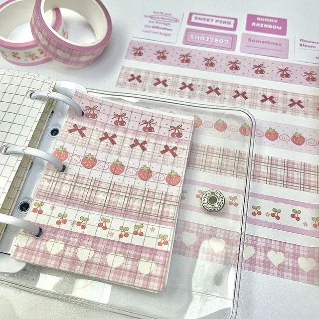 Strawberry Washi Tape Set 3