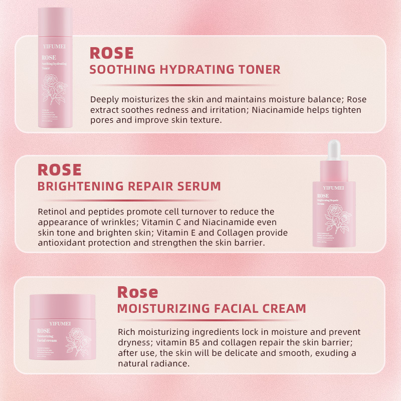 Private Label Skincare Organic Rose Toner Retinol Cream 3