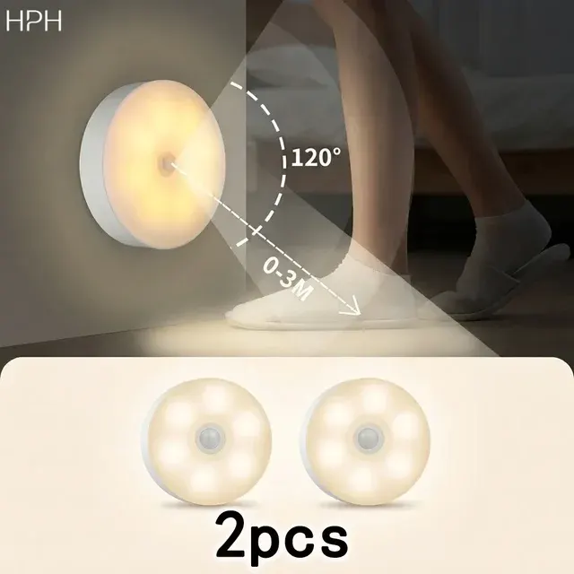 2-Pack LED Night Light with Motion Sensor 1