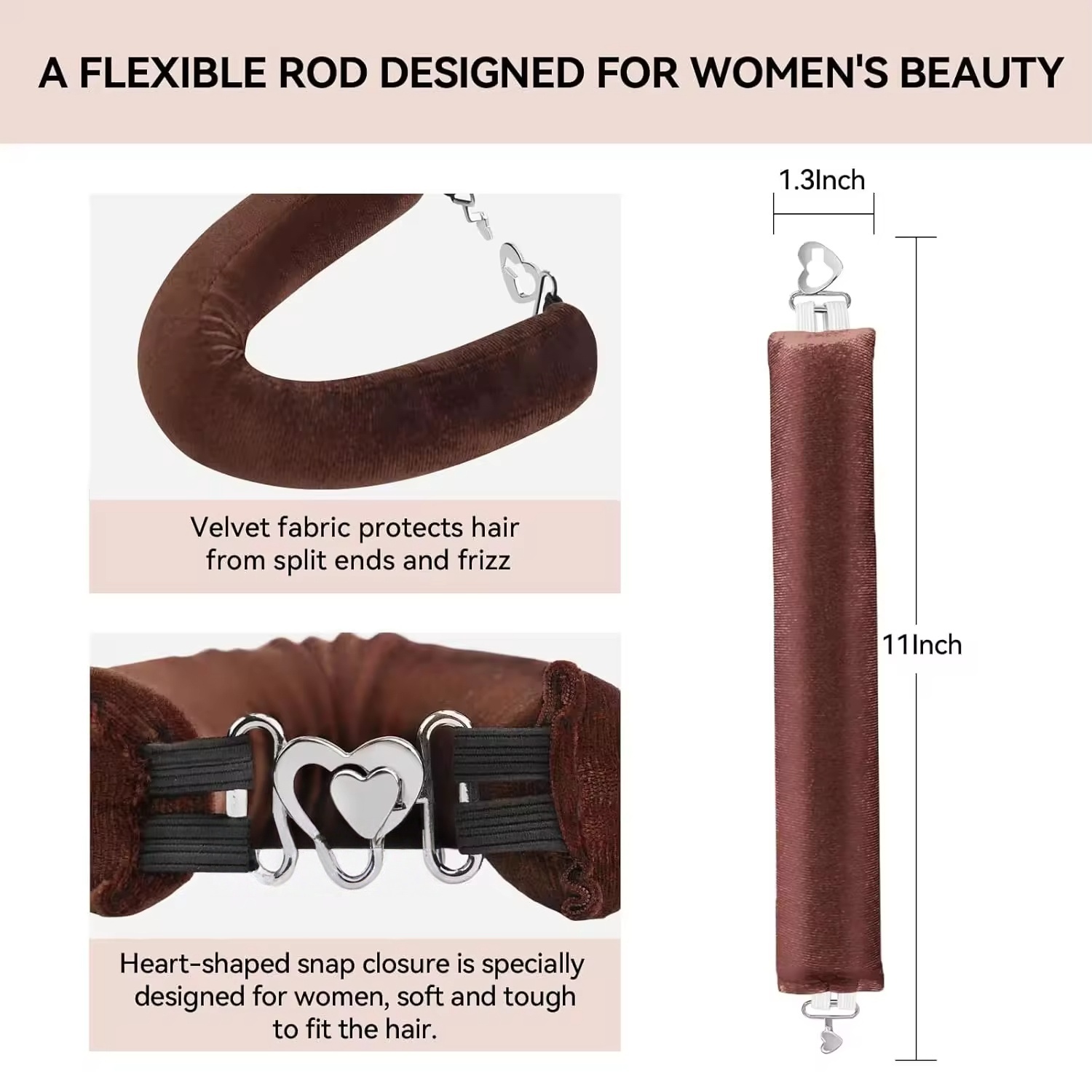 Jumbo Velvet Overnight Curlers EVA 4