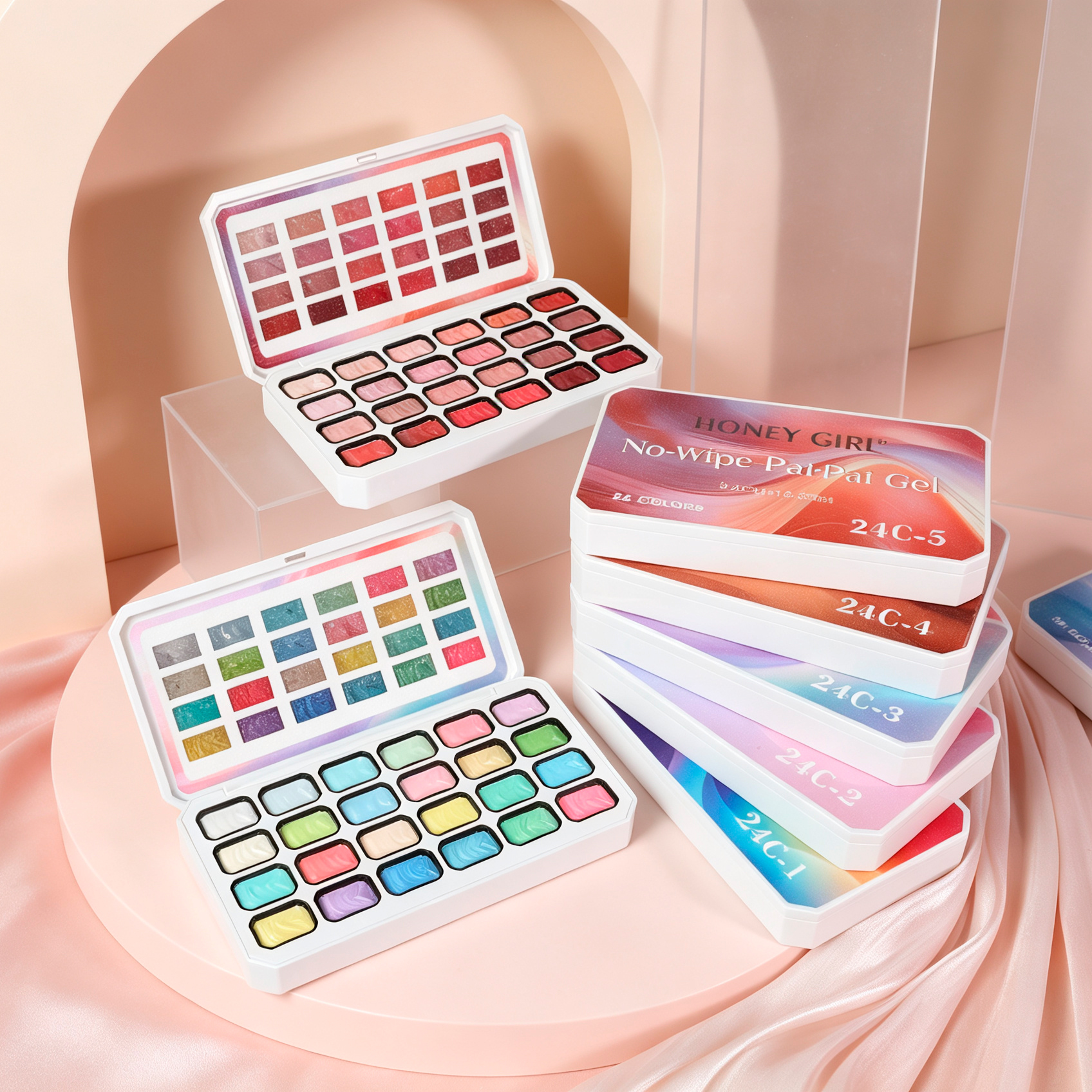24-Color Magnetic Ombre Gel Palette