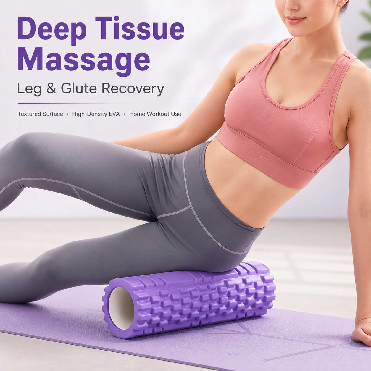 Textured Yoga Studio Foam Roller 2