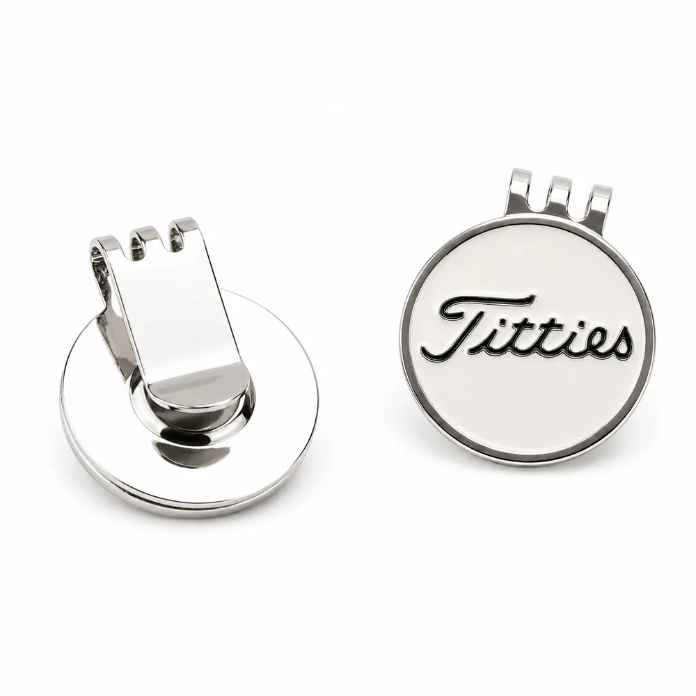 Lustiger Golfball-Marker mit Magnetischem Hutclip für Männer und
