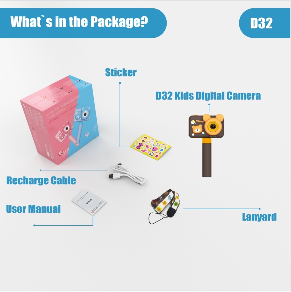 Kids Digital Camera with Selfie Function 4