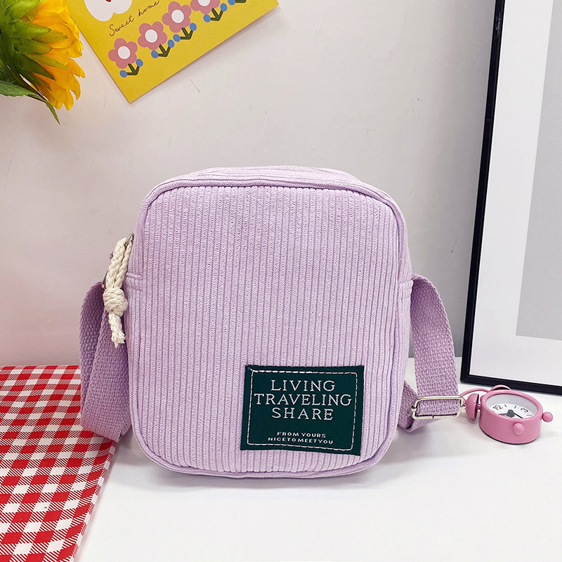 Mini Corduroy Crossbody Bag with Coin Pouch 3