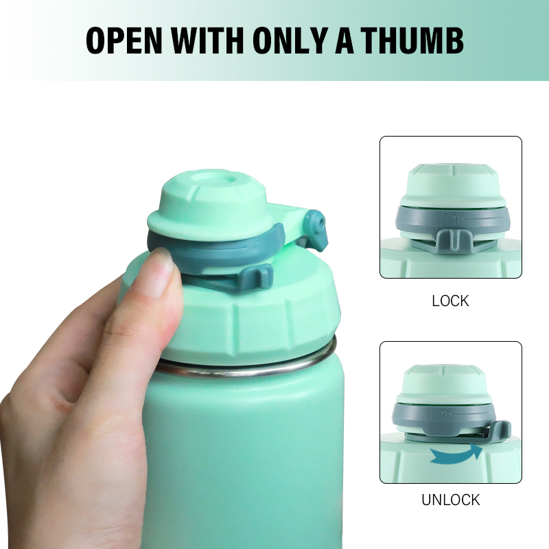 1 Liter Insulated Steel Water Bottle Straw 2