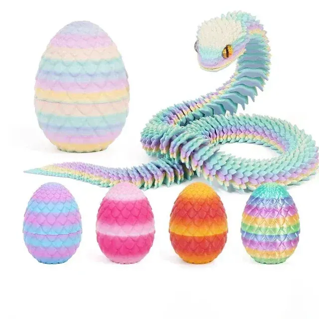 3D Printed Snake Egg Fidget Figure 2
