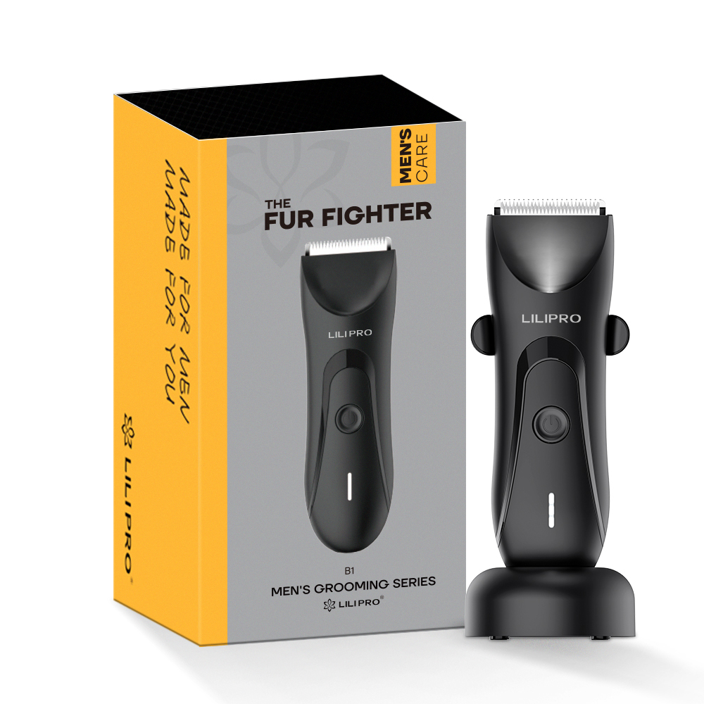 Waterproof Men's Body Trimmer for Intimate Areas
