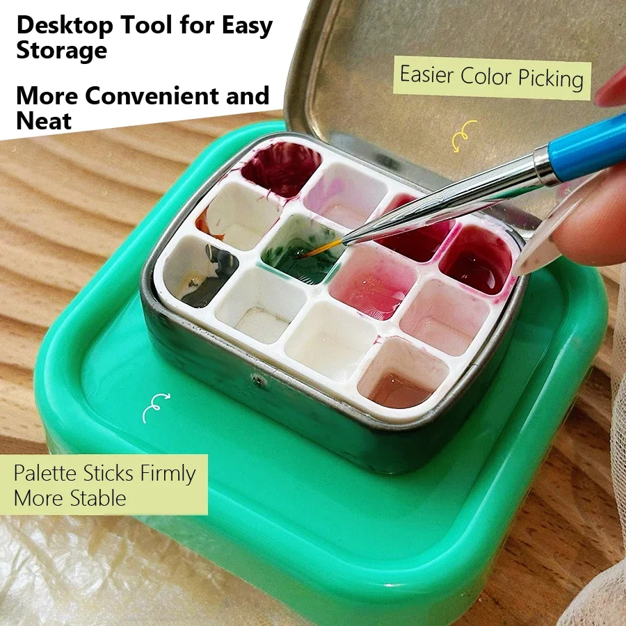 Tragbare Magnetische Nail Art Organizer Tablett Katzenaugen Design 4