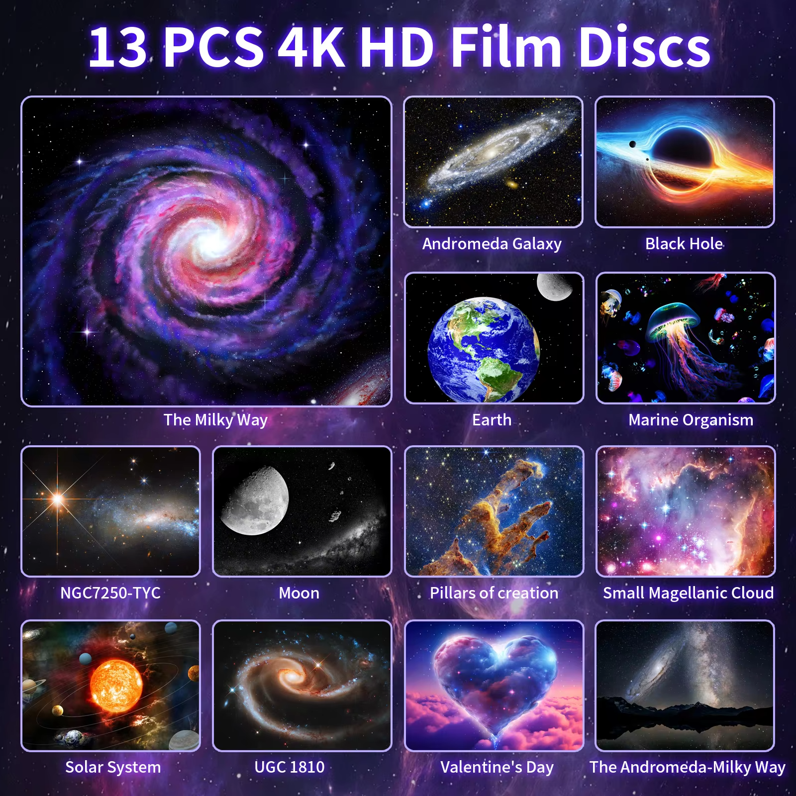 Meteor Galaxy Projector 13 in 1 4K Planetarium 4