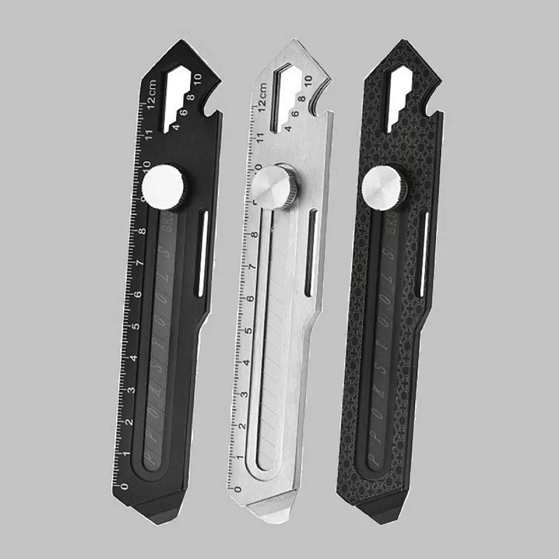 10-in-1-Mehrzweckmesser Exquisite Utility-Kunst-Briefpapiermesser 3CR13 Komplett aus Stahl Arbeitssparender 2