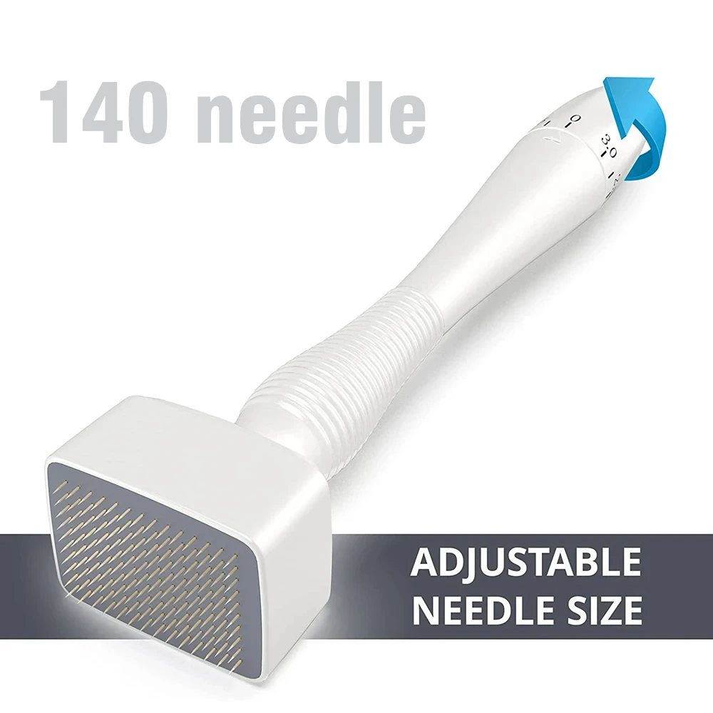 Weißer 140-Pins-Derma-Stempel Verstellbare Nadellänge 0 25 mm Mikronadel