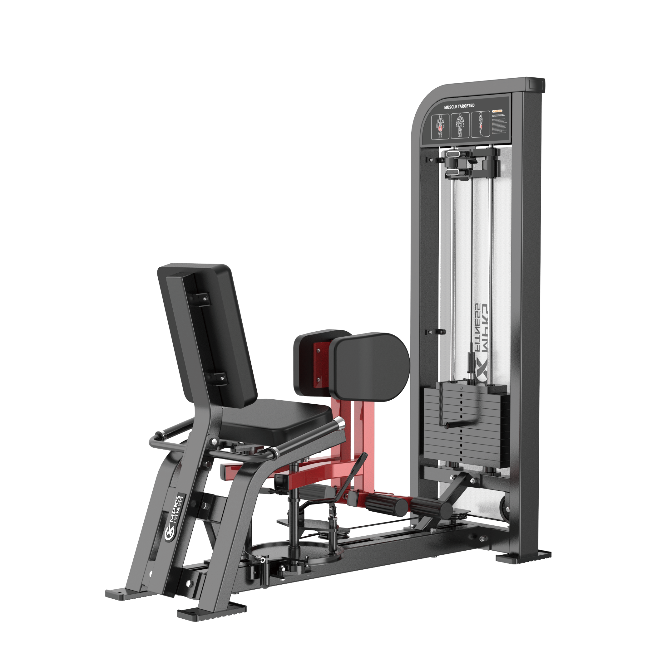 Verstellbare Stahl-Abduktorenmaschine für Beintraining 3