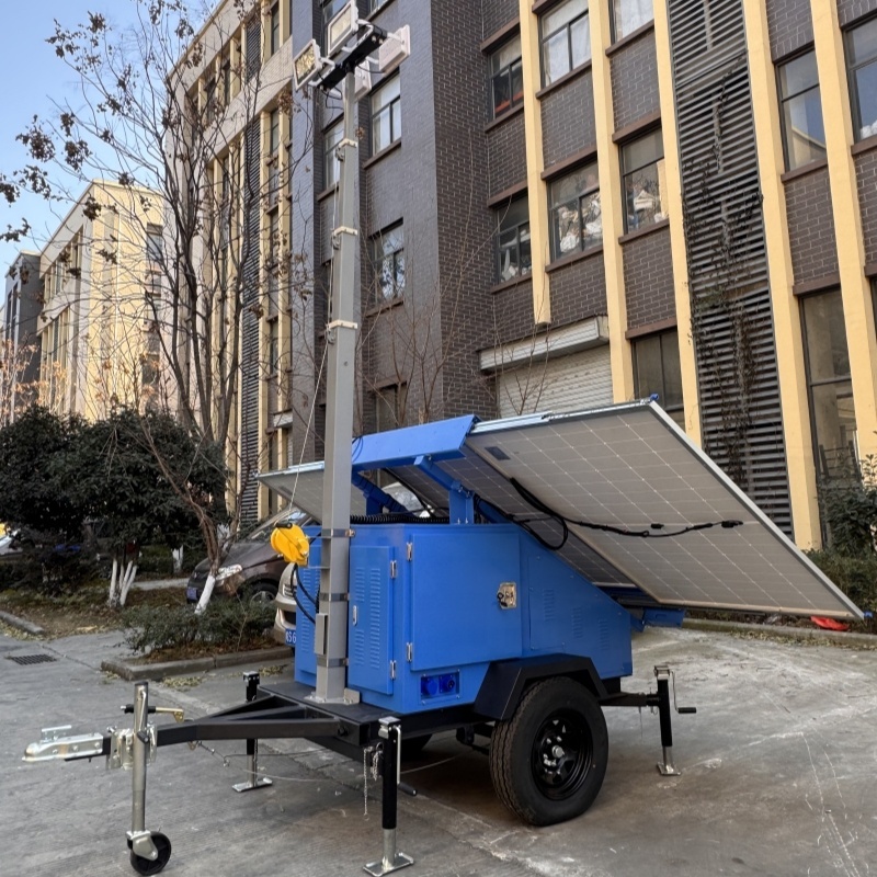 Heavy-Duty Solar Security System Off-Grid Mobile Camera Trailer 3