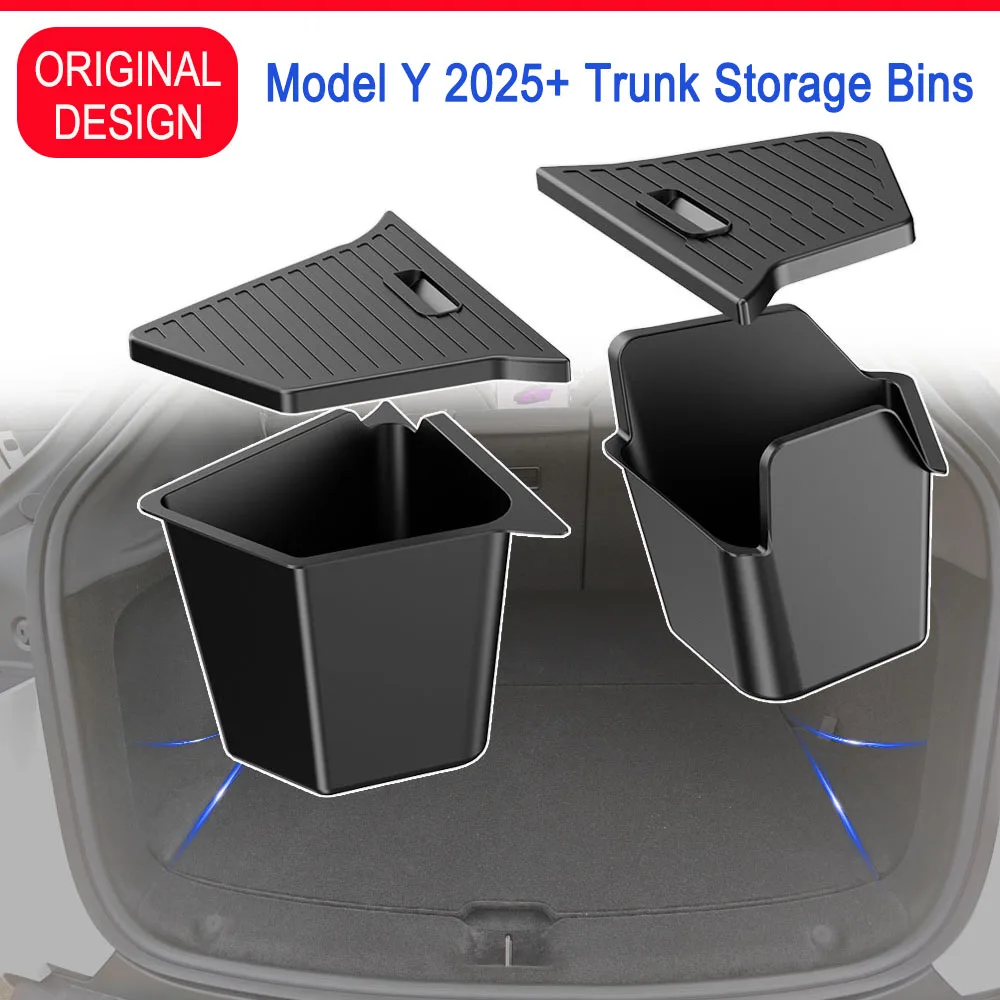 Tesla Model Y Trunk Organizer with Side Box 2