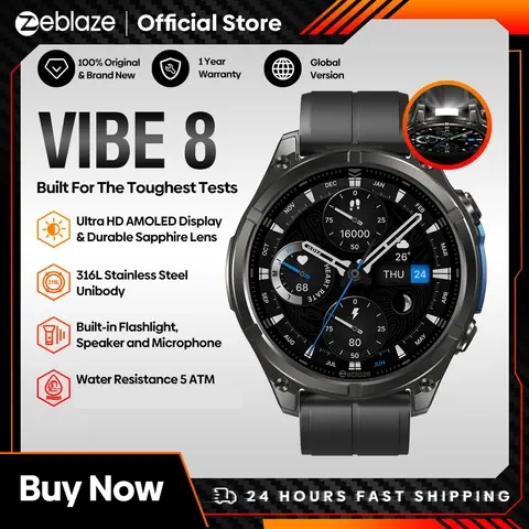 Smartwatch mit Anrufen, Taschenlampe und Blutdruck