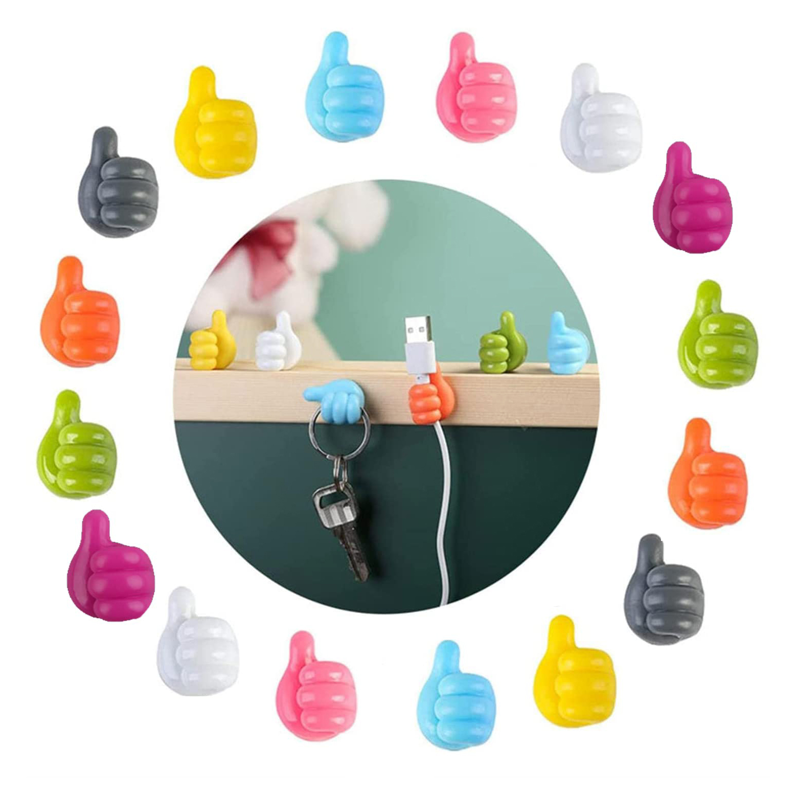 Metal Wall Hook Organizer for Kitchen