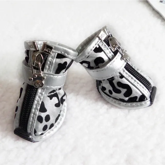 leather dog shoes 2