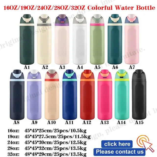 Stainless Steel Vacuum Water Bottle with Lid 16-32oz 4