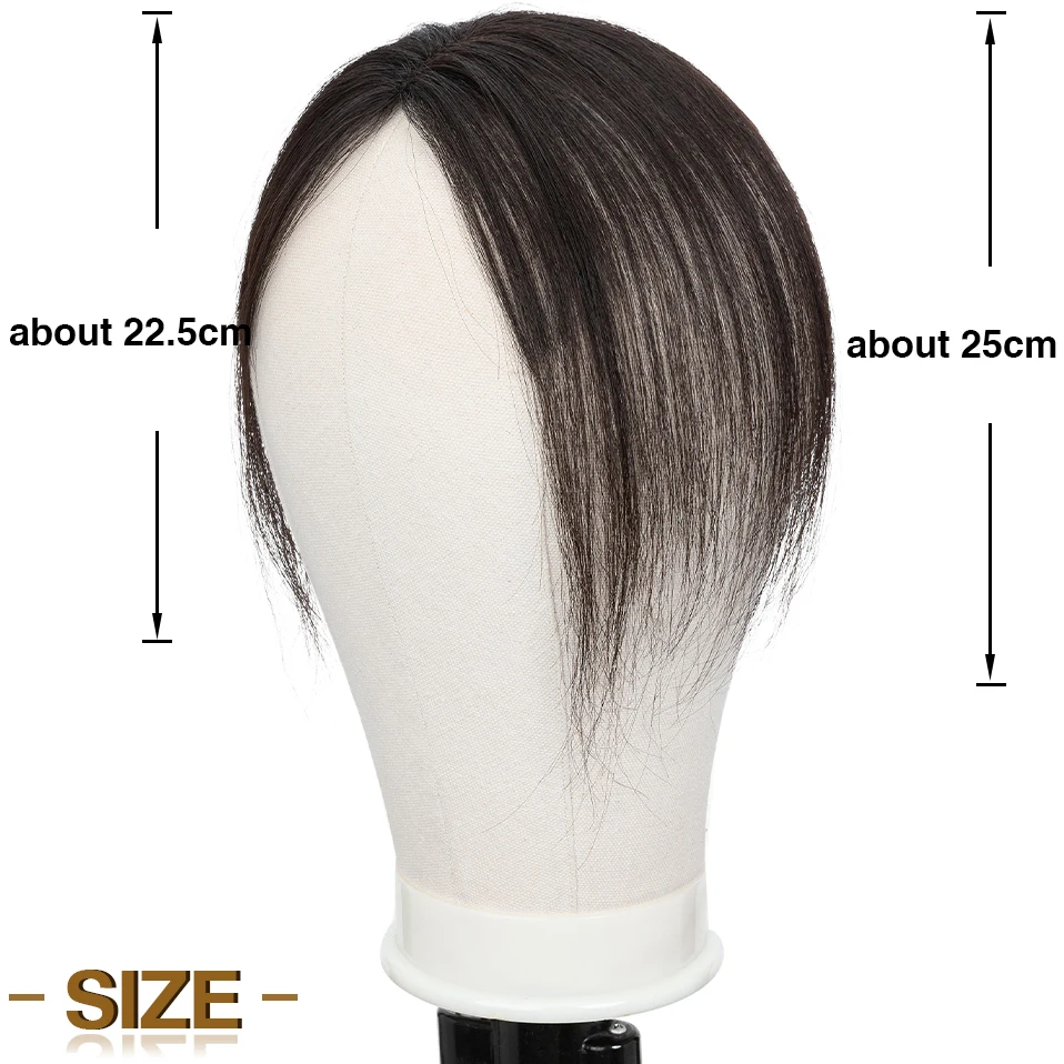 S-noilite Front Topper 3D Echthaar Pony 10g Natürliche 4