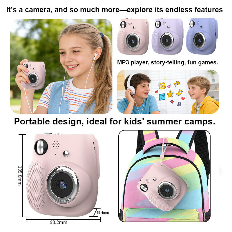 Portable Thermal Print Camera for Kids 2