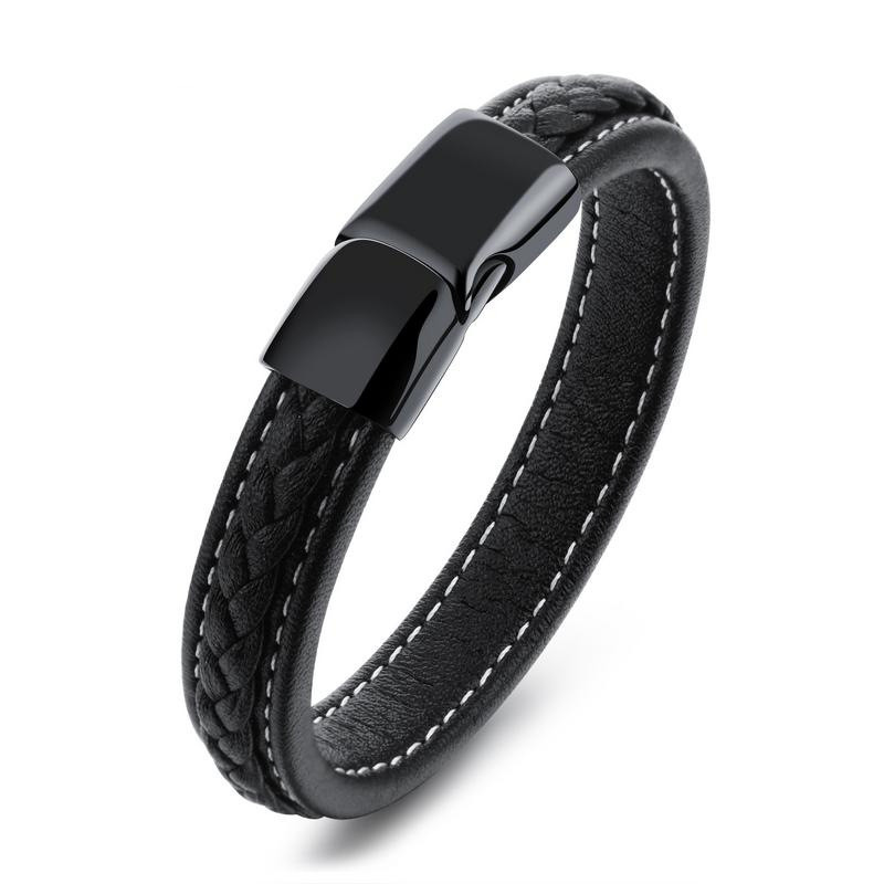 Black Oil Drip Bracelet Titanium Steel Women's