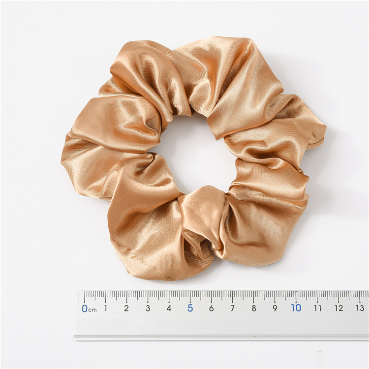 Girls Solid Soft Satin Hair Scrunchies 3