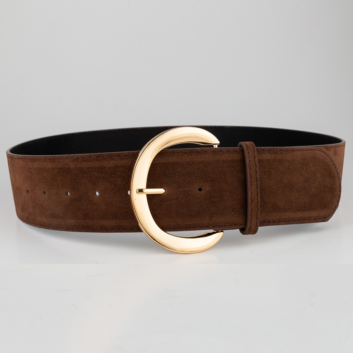 Suede Leather Belt with Pin Buckle 4