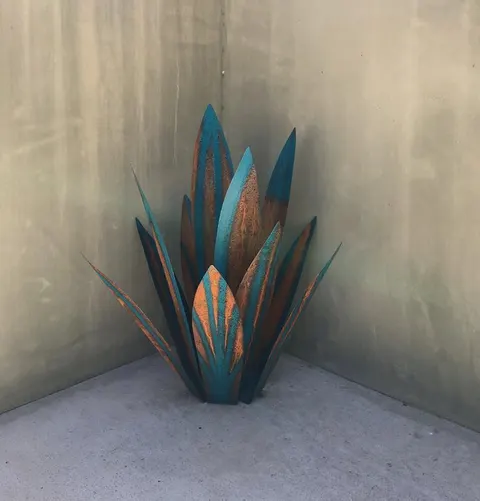 Metal Agave Garden Decor