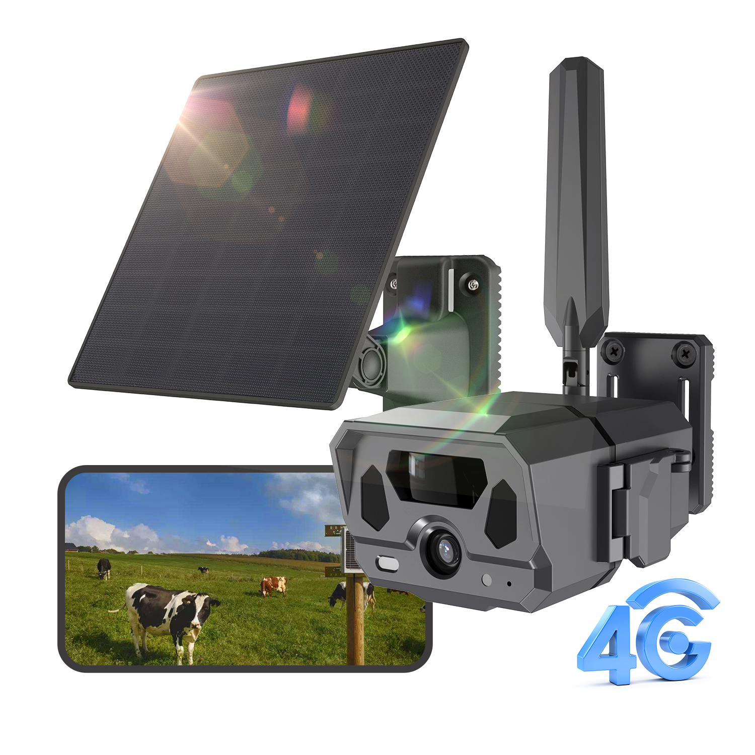 Willfine G100 Outdoor 4G LTE 2.7K Solar Powered