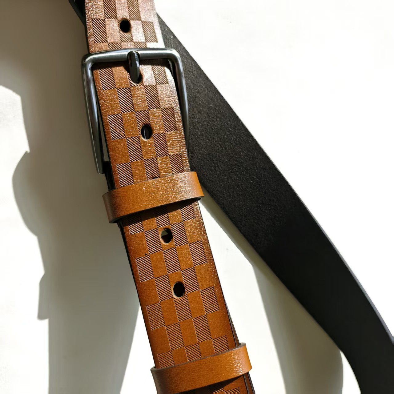 Adjustable Unisex Eco Vegan Leather Belt