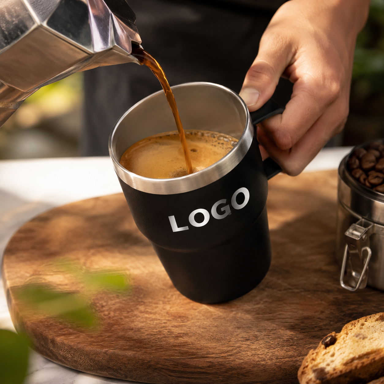 Stackable Stainless Steel Espresso Cup 240ml 2