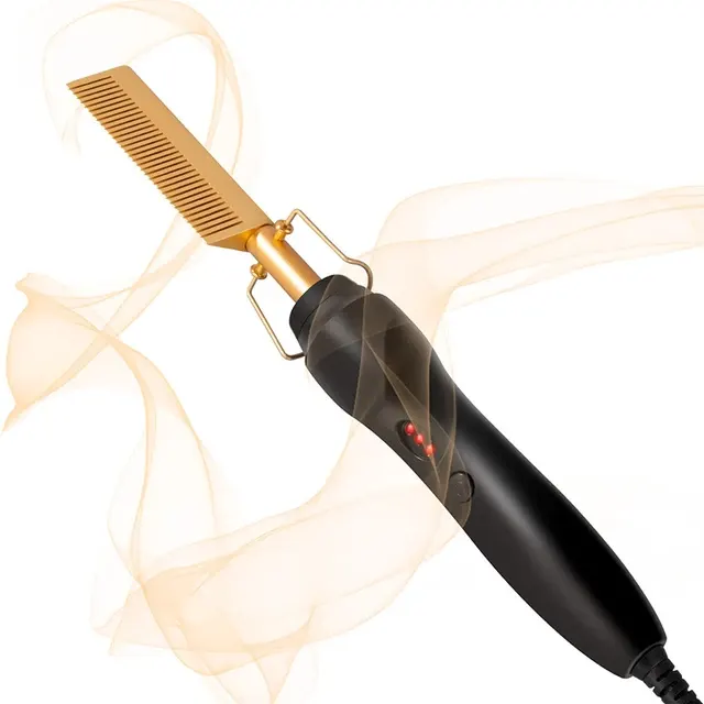 Ceramic Ionic Hair Straightener with Brush 1