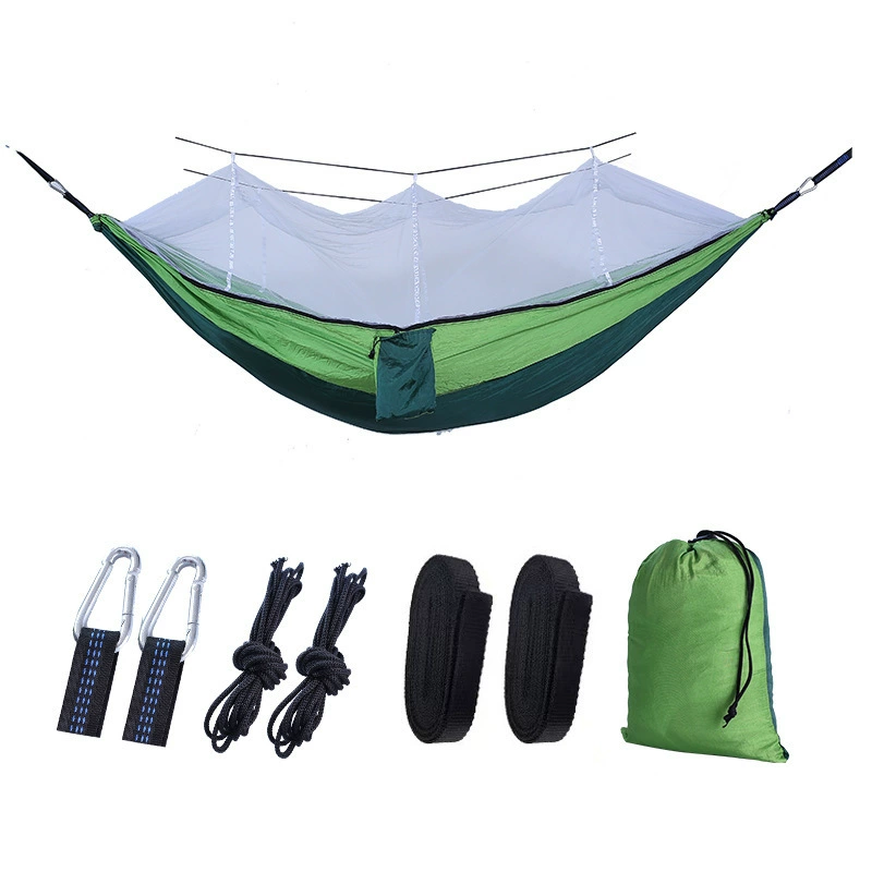 Camouflage Nylon Hammock with Mosquito Net 4