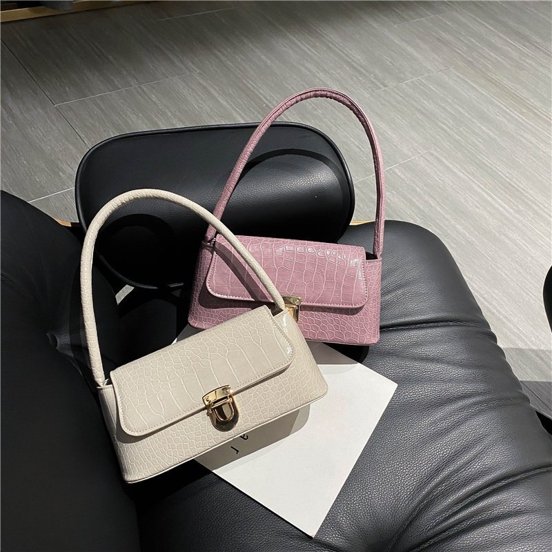 PU Women's Handbag with Lock 3