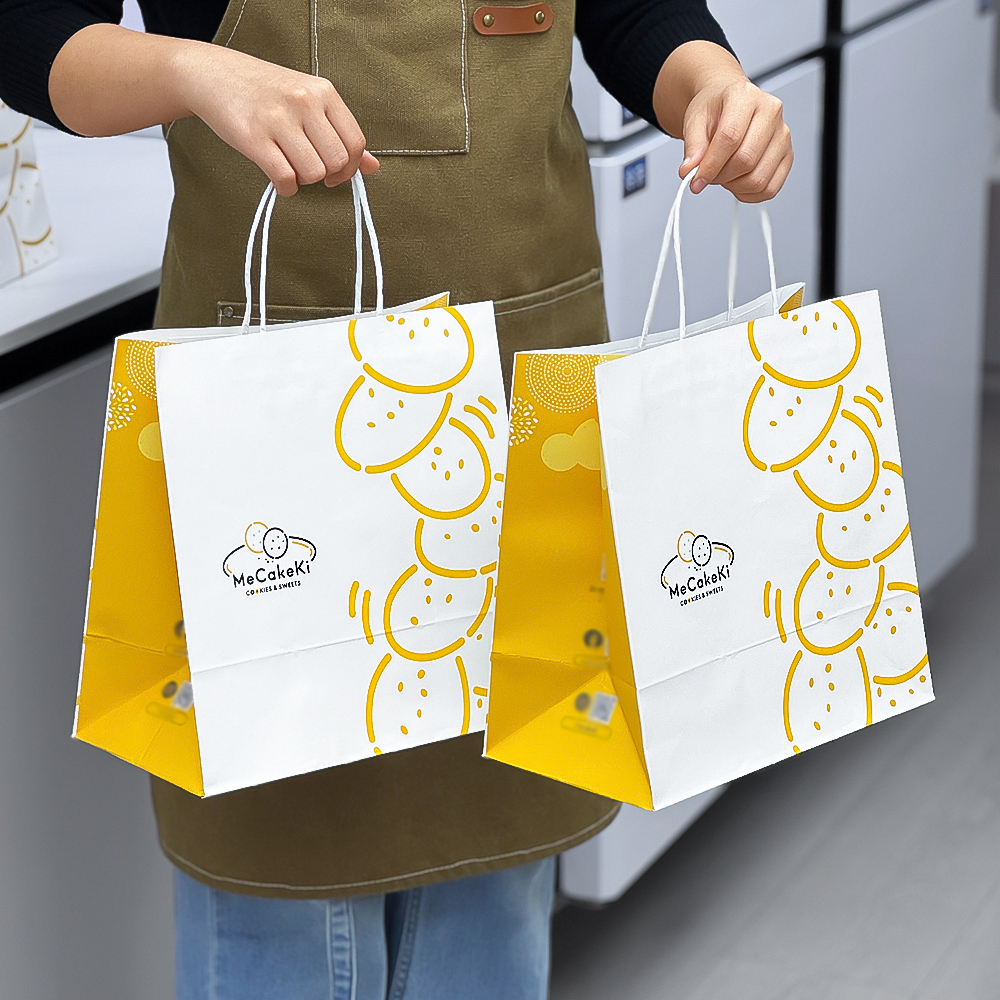Biodegradable Bakery Bag with Flat Handles 2