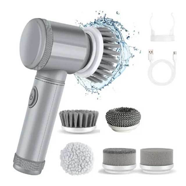 Multifunctional 5 in 1 Gray Handheld Kitchen Small