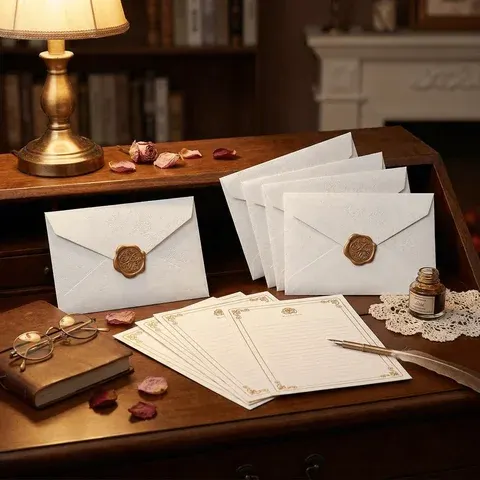 Vintage-Briefpapier-Set